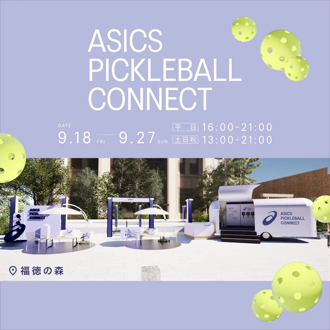ASICS PICKLEBALL CONNECTの告知画像