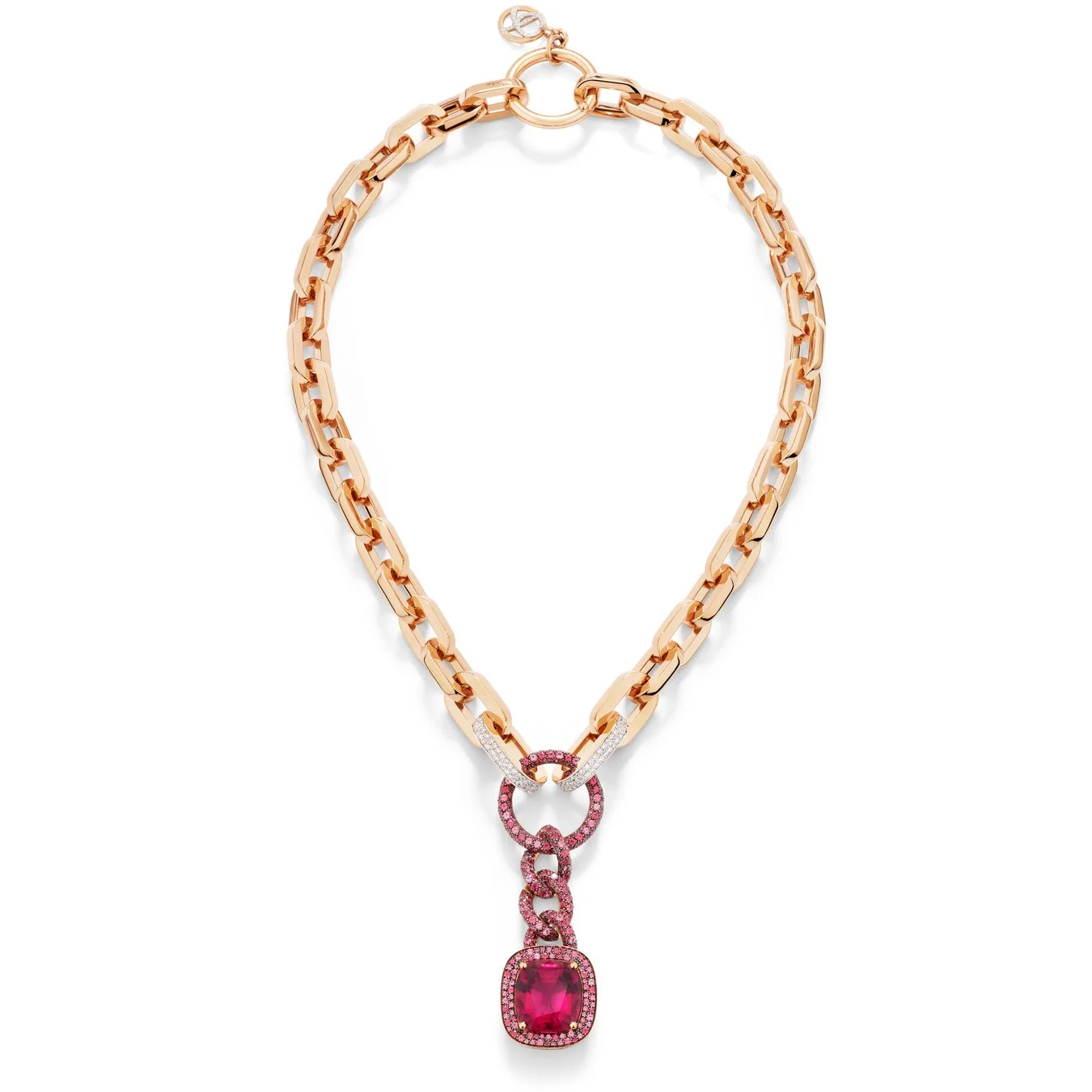 Pink Rubellites ネックレス