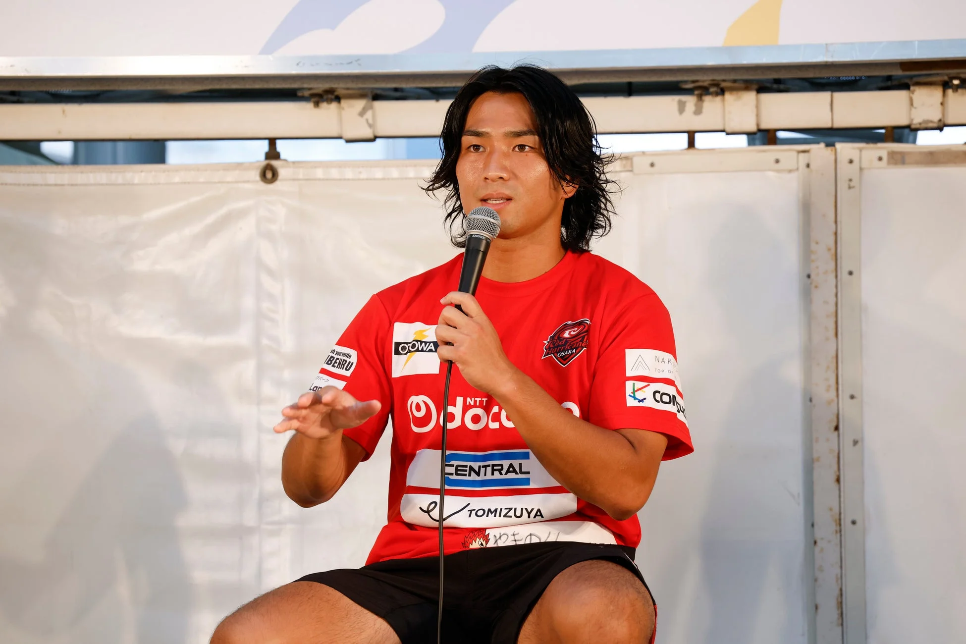 山内選手のスピーチ