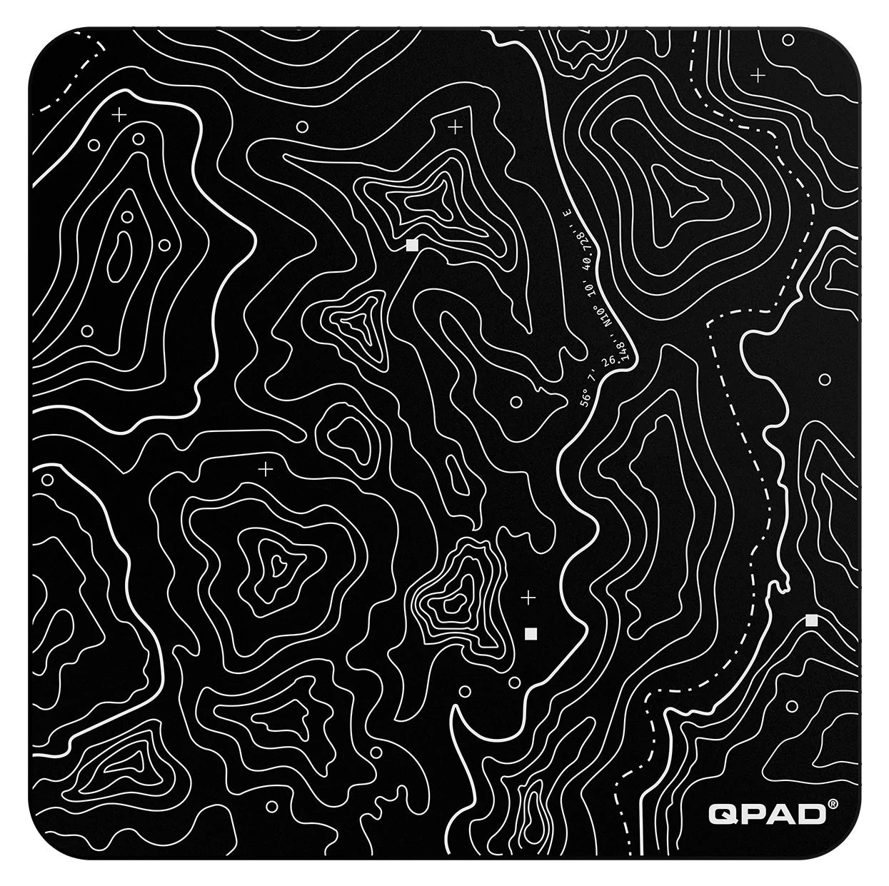 QPAD Obsidian Glass Mousepad