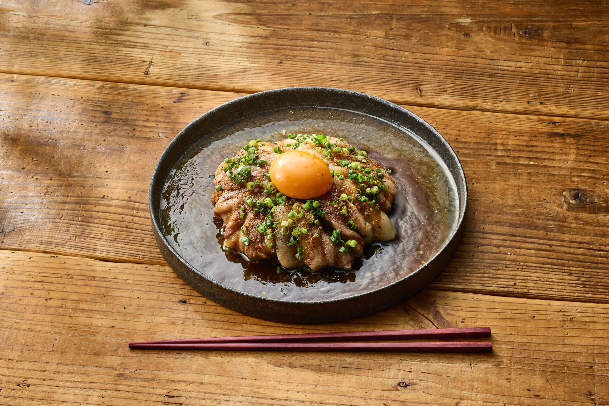 卵黄とろ〜り!豚きのこの“スタミナ”ドーム
