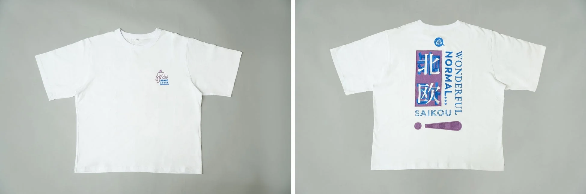 北欧コラボTシャツの表裏デザイン