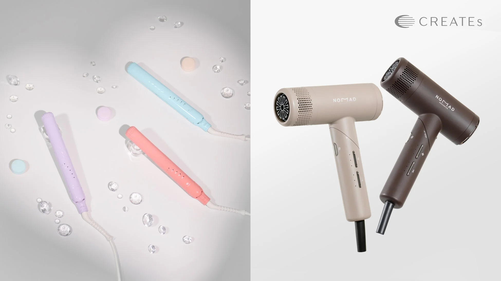 CREATES NOMAD DRYERとヘアアイロン