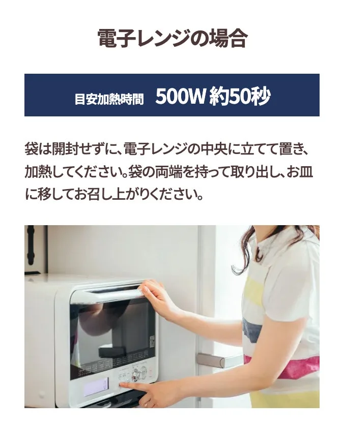 電子レンジの場合目安加熱時間