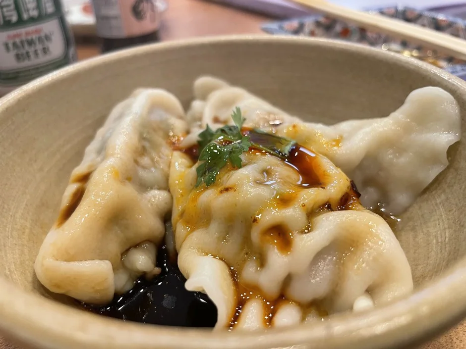 水餃子と台湾ビール