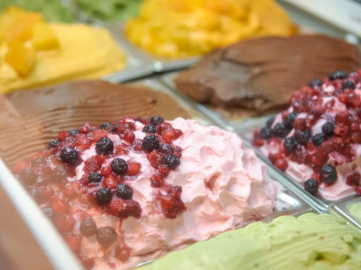 ジェラートのショーケース