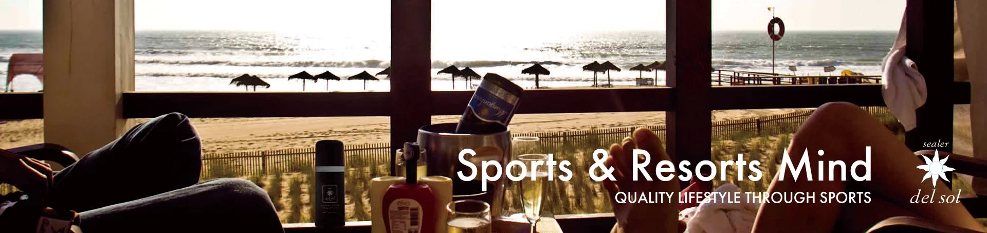 ビーチと海を望むリゾートの風景