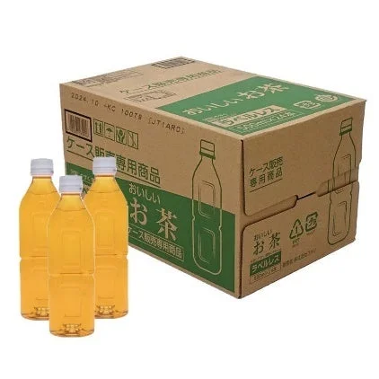 おいしいお茶 ラベルレス 500mL×24本入り