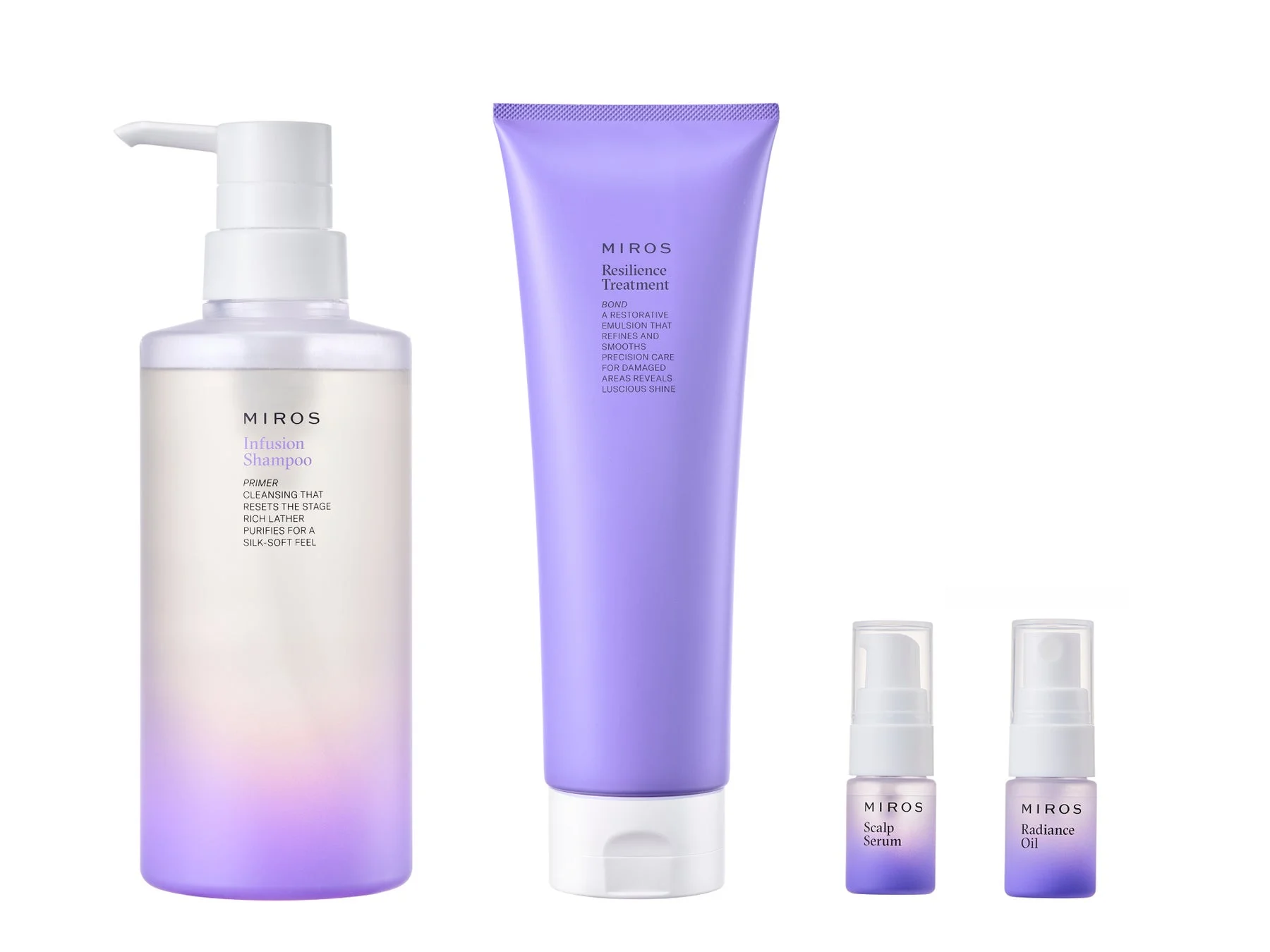 MIROSブランドのヘアケア製品一式