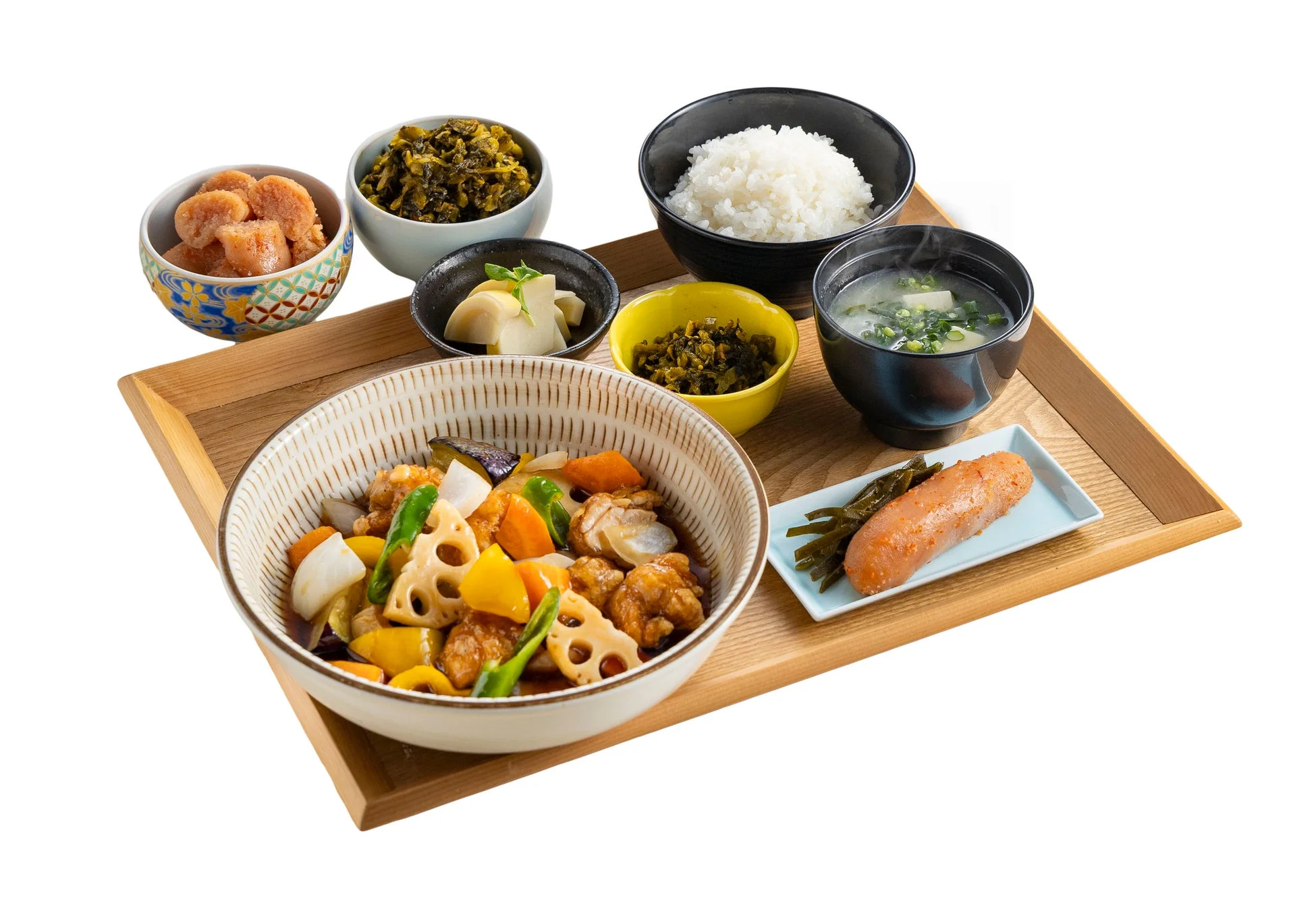 若鶏と野菜の黒酢あんかけ定食