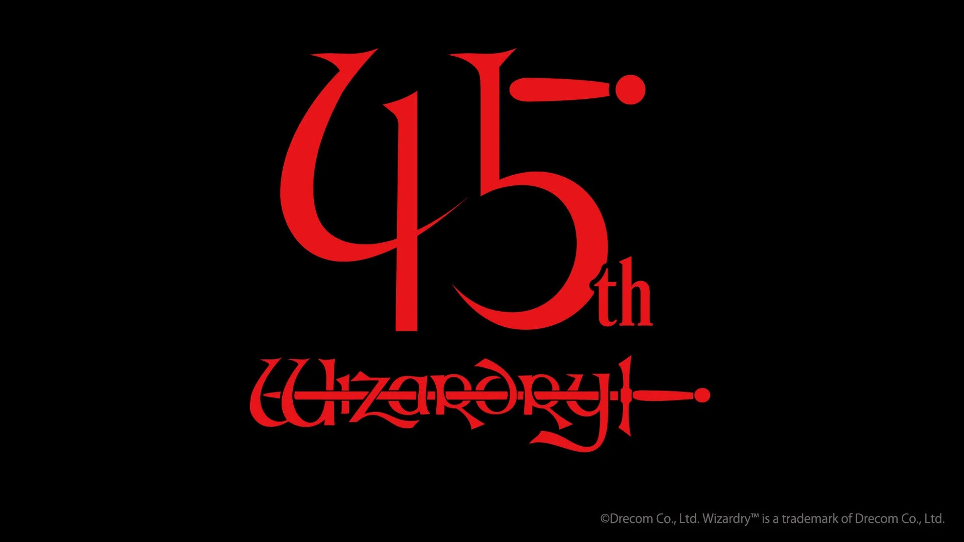 Wizardry 45周年記念ロゴ