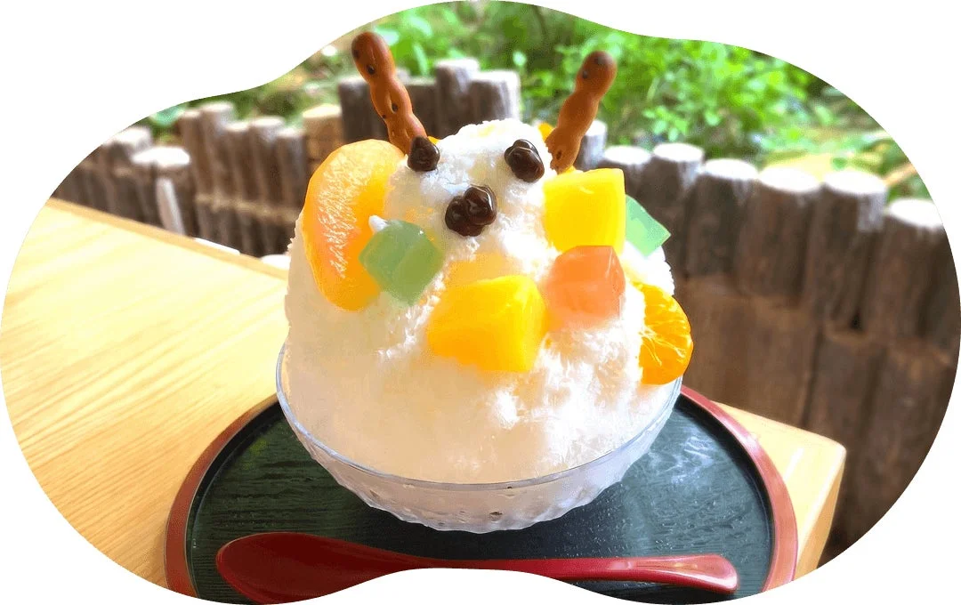 カラフルでかわいらしいかき氷
