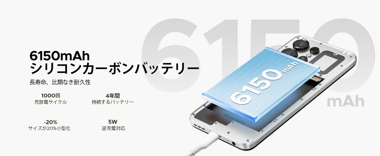 6150mAhシリコンカーボンバッテリー